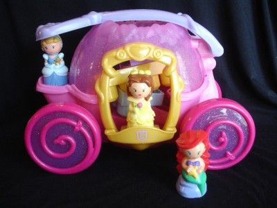   Princesses Castle MEGA BLOKS CARRIAGE Blocks Cinderella Ariel Belle