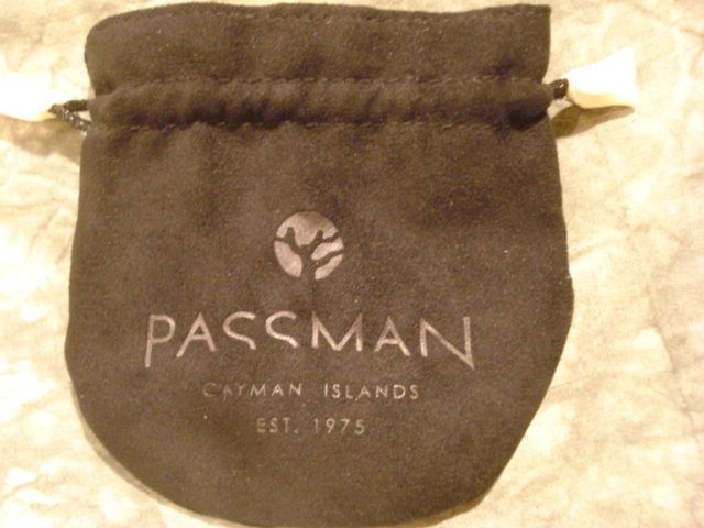 Bernard Passman SATIN LINED Jewelry Travel Storage drawstring pouch 