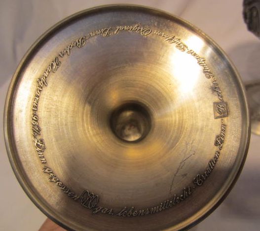 Pewter Zinn BECKER beer wine goblet mug VINTAGE