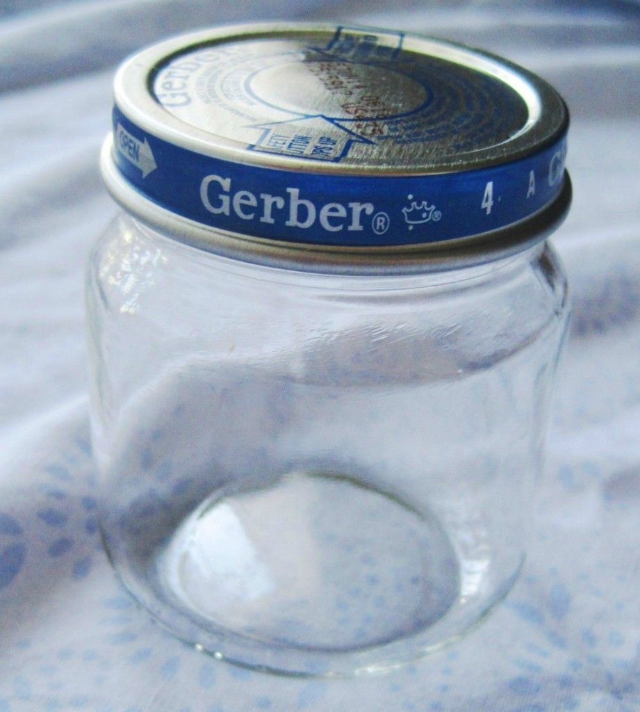 30 Empty Glass Baby Food Jars 4oz w Lids Gerber Beechnut