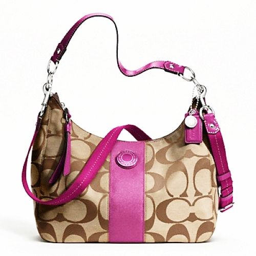   SIS Convertible Hobo Bag $298 F19281 Khaki Berry Cross Body