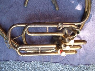 VINTAGE BERTELLI Eb? TENOR SOUSAPHONE TUBA Sousafone Brass ITALY 10188 