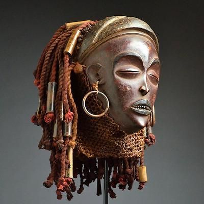 BEAUTIFUL CHOKWE PWO MASK   ARTENEGRO Gallery with African Tribal Arts
