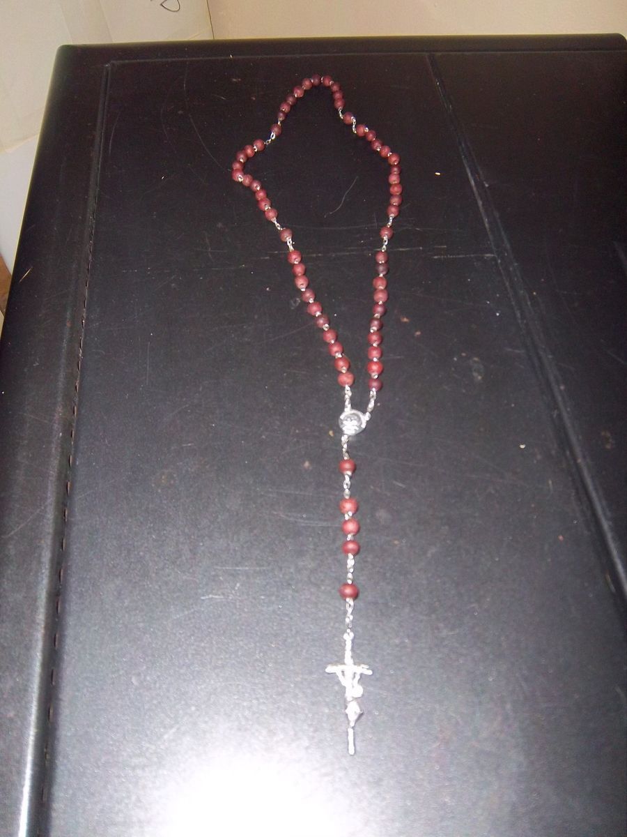 Rosary Necklace Pope Benedictus XVI Johannes Paulus II Pont Max