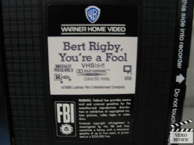 Bert Rigby Youre A Fool VHS Corbin Bernsen 010083065636