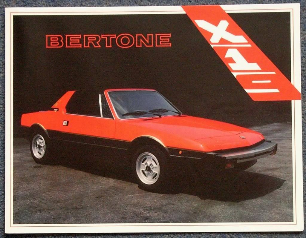 Fiat x1 9 Bertone Sports Car Sales Brochure C 1984