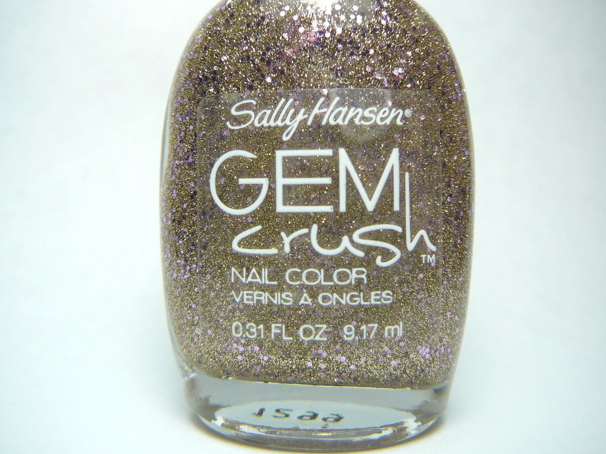 Sally Hansen Gem Crush Nail Polish 3 Big Money Unique Champagne Purple 