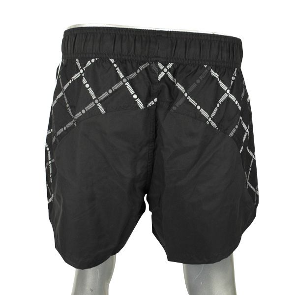 Mens Puma Black White Swim Swimming Short Sports Beach Shorts Size s M 