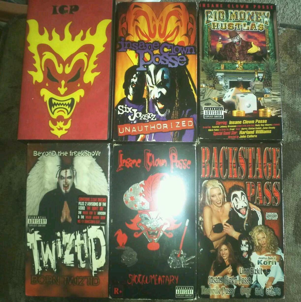 ICP VHS Lot Shockumentary Born Twiztid Big Money Hustlas