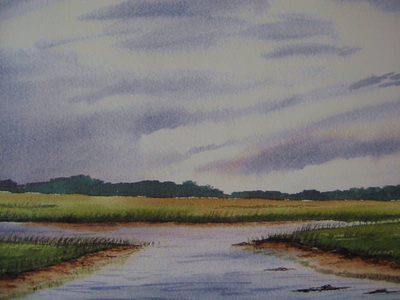 Coastal Marsh Print Signed and Numbered by The Artist Pawleys Island 