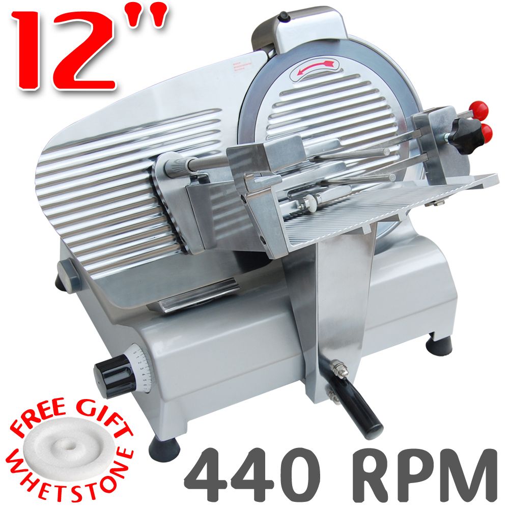    Steel Blade Electric Meat Cheese Slicer Cutter Deli Food 270w 440