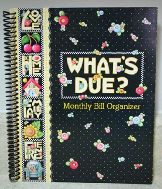 Mary Engelbreit Monthly Bill Organizer with Pockets