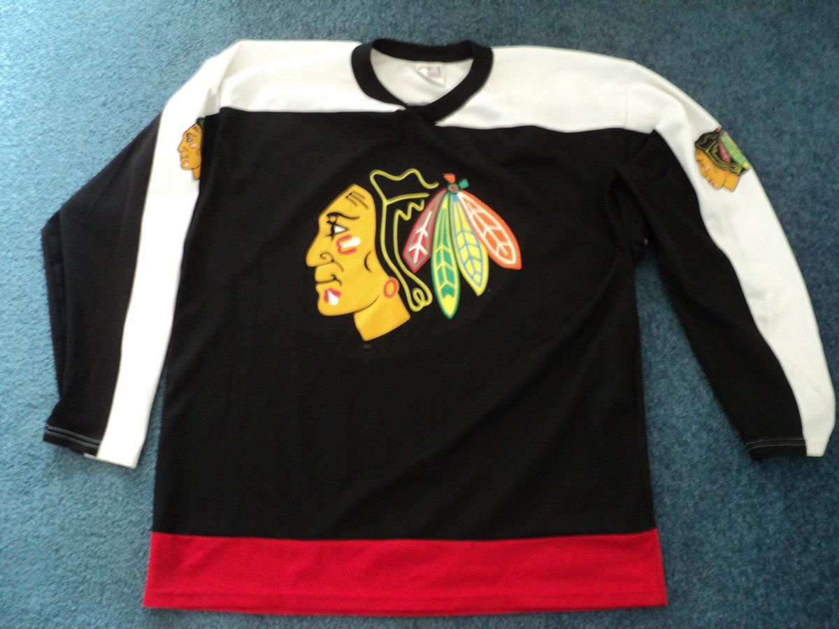 NHL Chicago Blackhawks Hockey Jersey Sz L Large