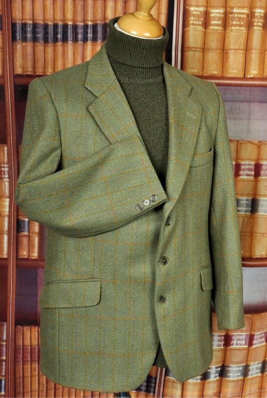 Immaculate Bladen Sandringham Check Tweed Hacking Jacket 42