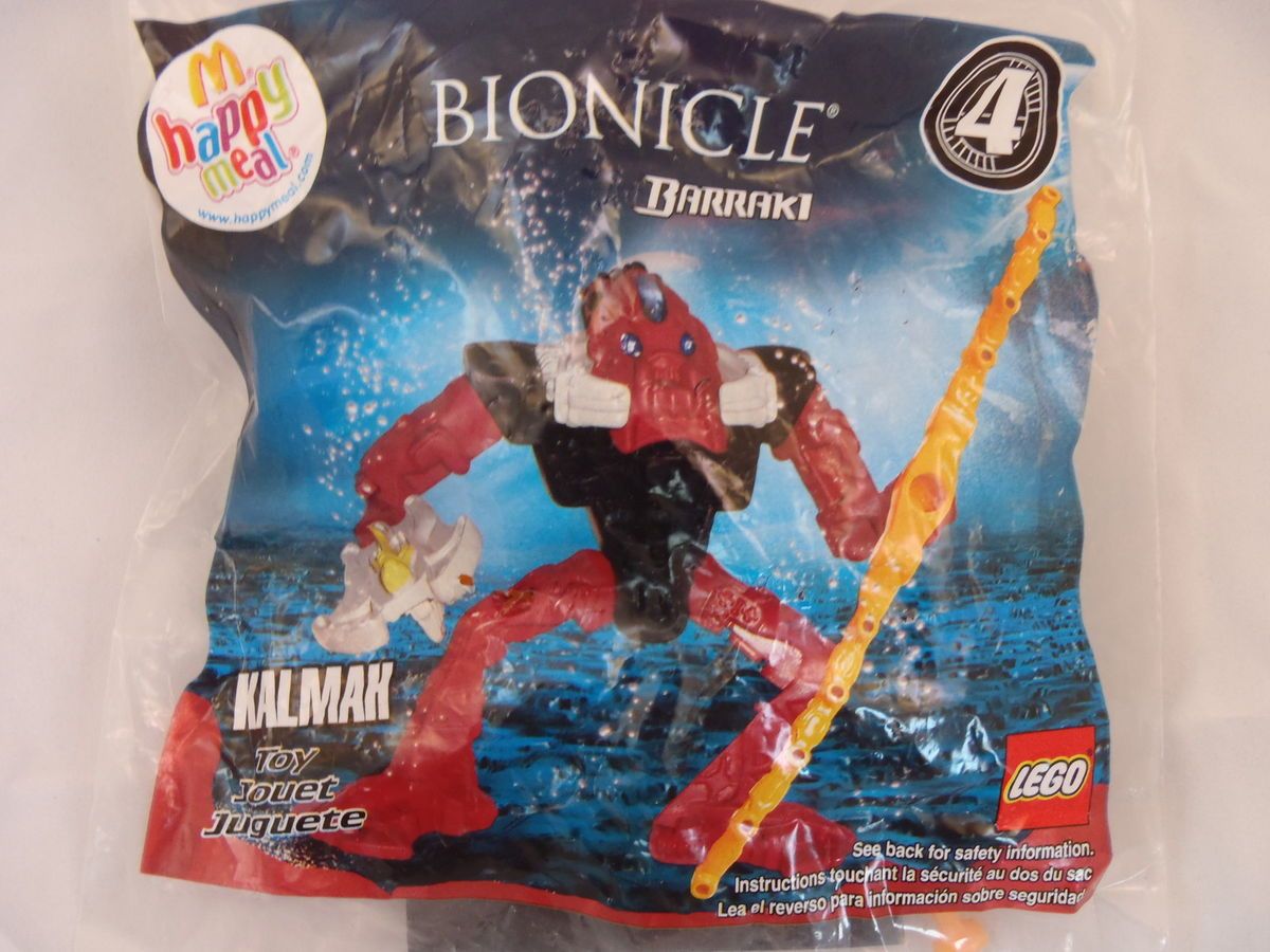 McDonalds Happy Meal Toy Lego Bionicle Barraki 4 Kalmah Figure 2007 