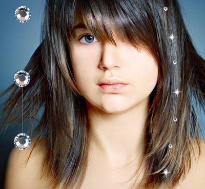 Crystal Swarovski Hair Extensions Bling Magnetic Hair Jewelry Strands 