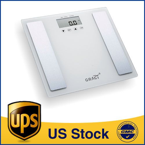 Ultra Slim Body Fat Hydration Muscle Monitor Scale