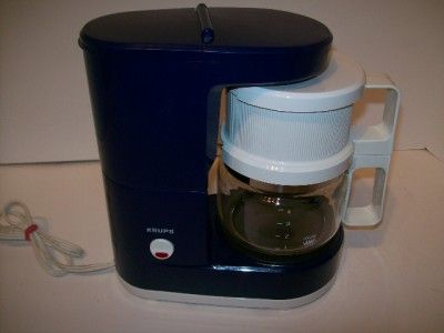 Krups Brewmaster Jr 4-CUP Coffee Maker 170 Cleaned & Descaled Black