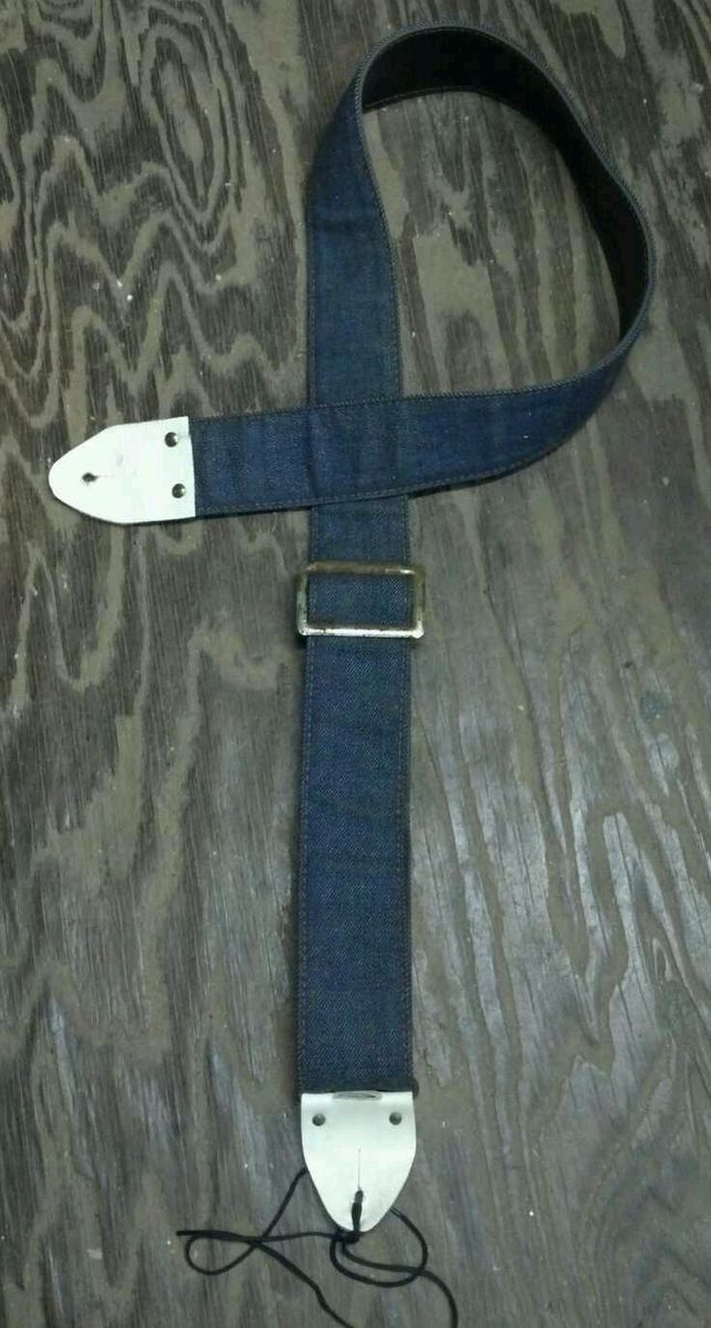 Vintage Hippie Guitar Strap Ace Bobby Lee Denim