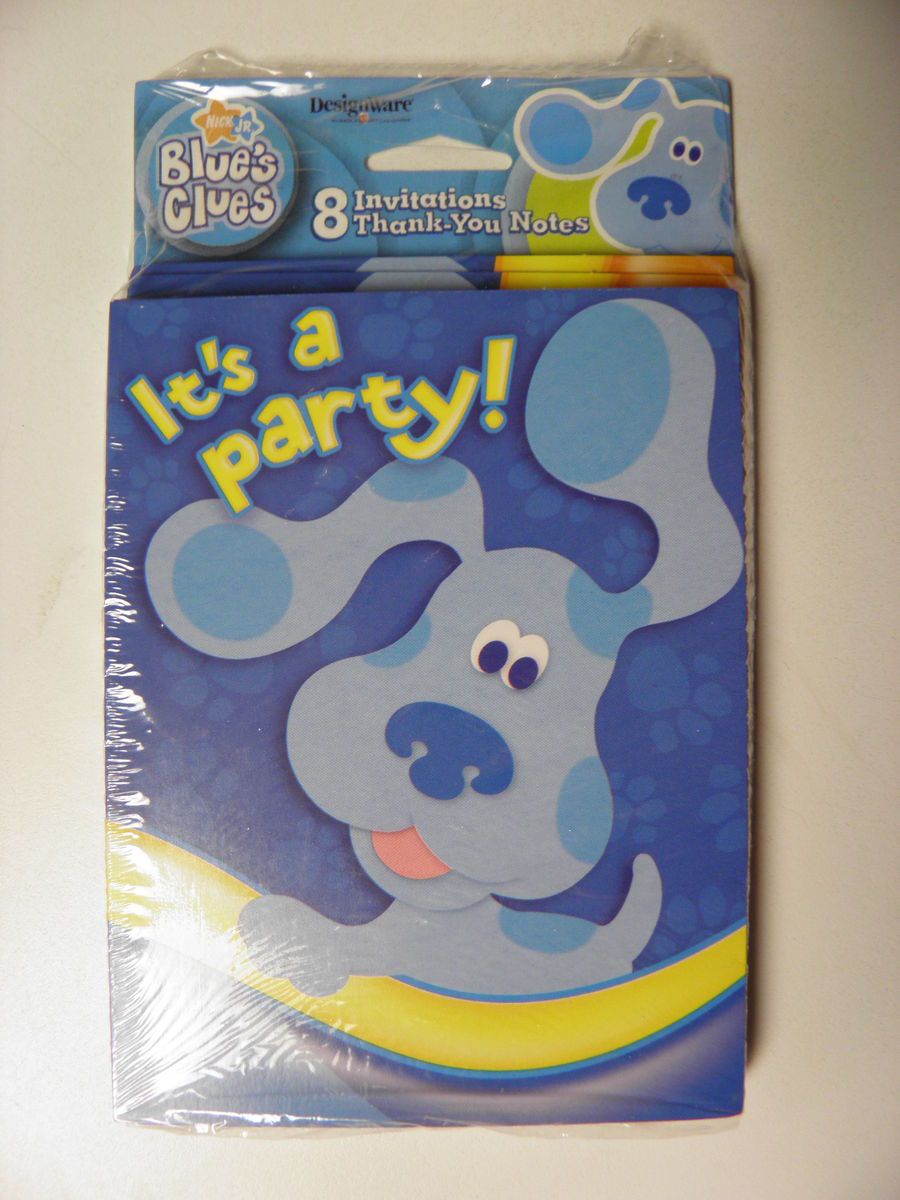 Blues Clues Birthday Party Supplies Invitations Thank You Cards 8ct 
