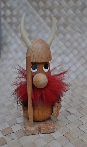 Danish Teak Viking Lonborg Bolling Bojesen Figure Wood