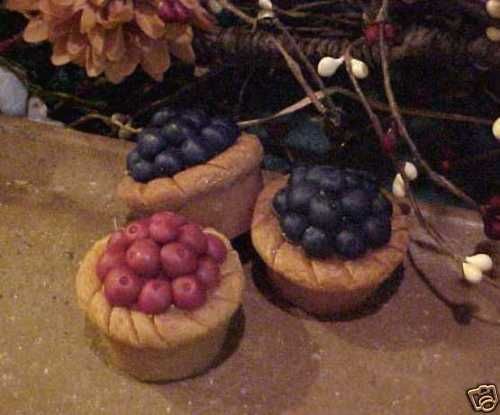 Pie Tart Cherry Blueberry 1 Cavity Silicone Mold 1856