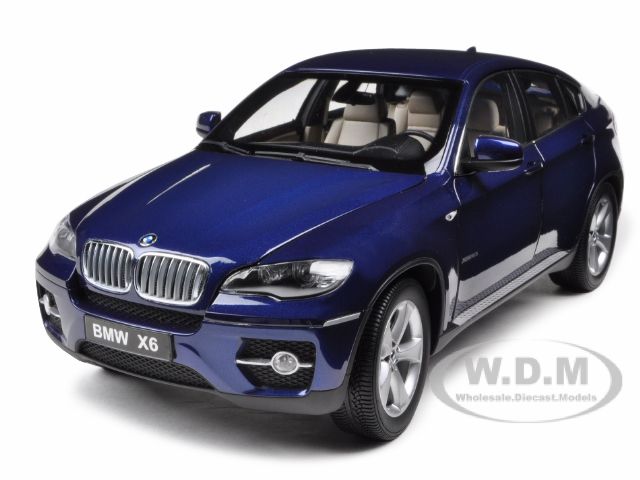   diecast model car of 2011 2012 bmw x6 deep sea blue die cast model