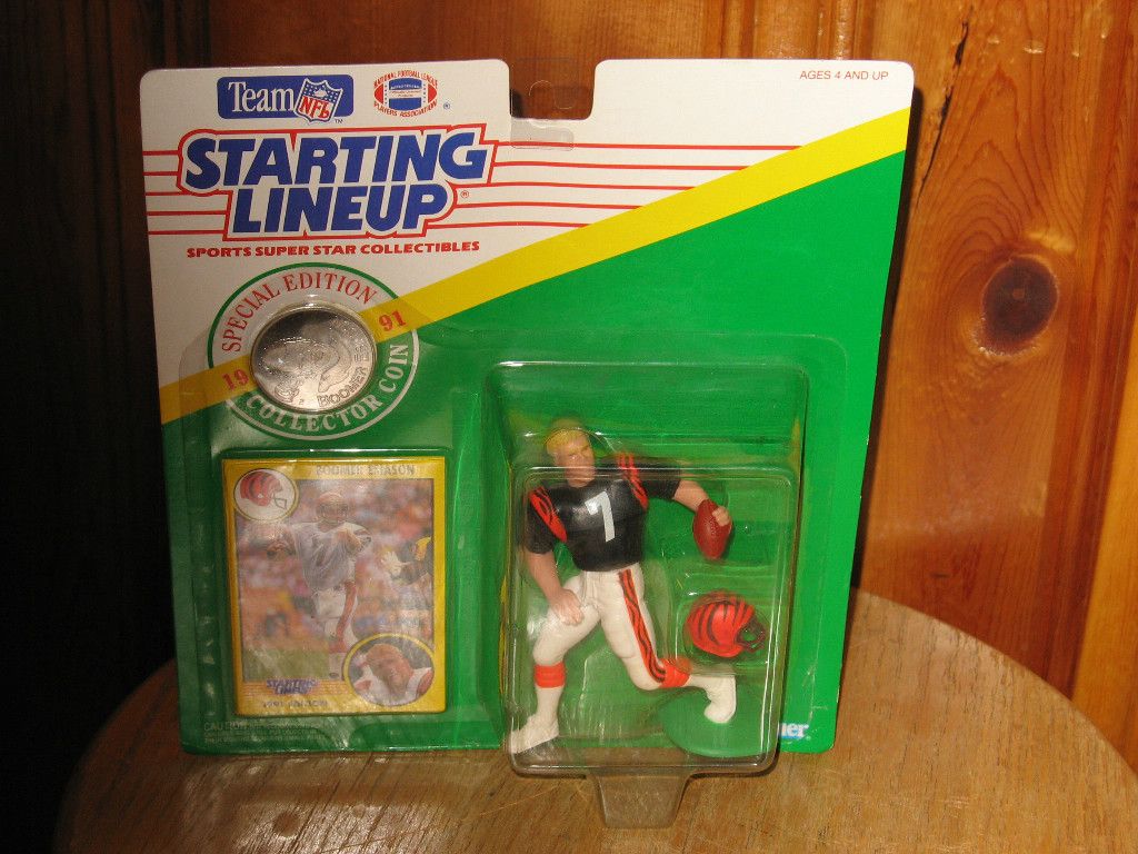 Boomer Esiason  Bengals   Starting Lineup 1991 w/Coin & Card