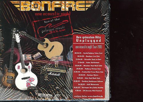Bonfire One Acoustic Night Live 2 CD New
