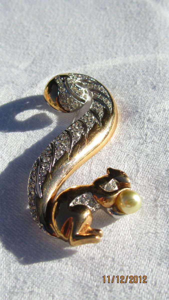  Vintage Boucher Squirrel Brooch