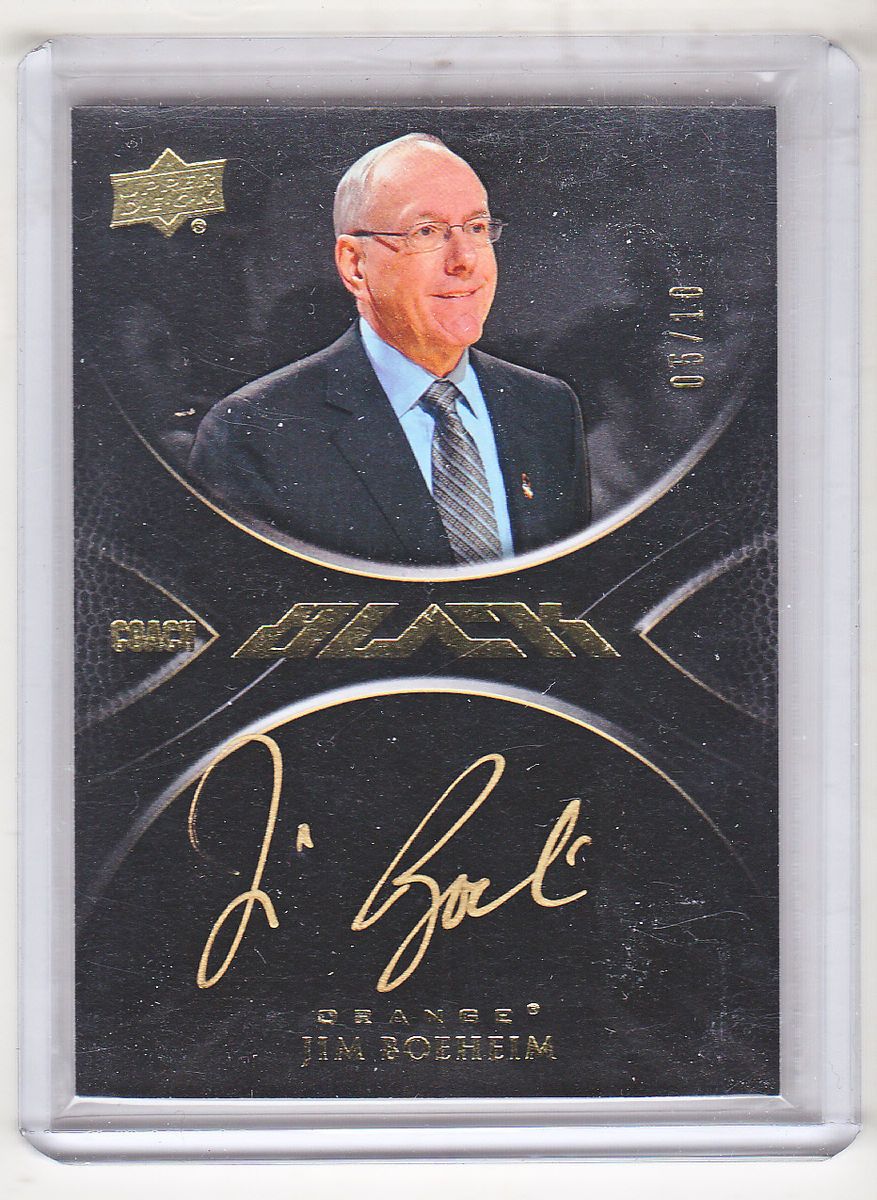 Jim Boeheim 2011 12 Exquisite Collection Coach Black Auto 05 10