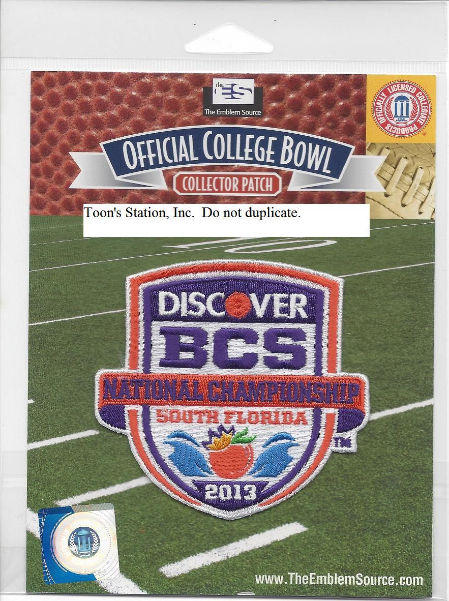 2013 BCS Championship Patch Notre Dame vs Alabama 100 Authentic NCAA 