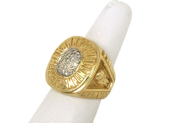   14k Gold Diamonds Boxing Championship Ring Randell Chavez Coggi