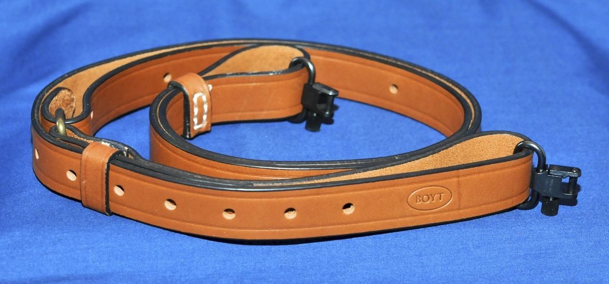 Boyt 1 Leather Rifle Sling with Swivels