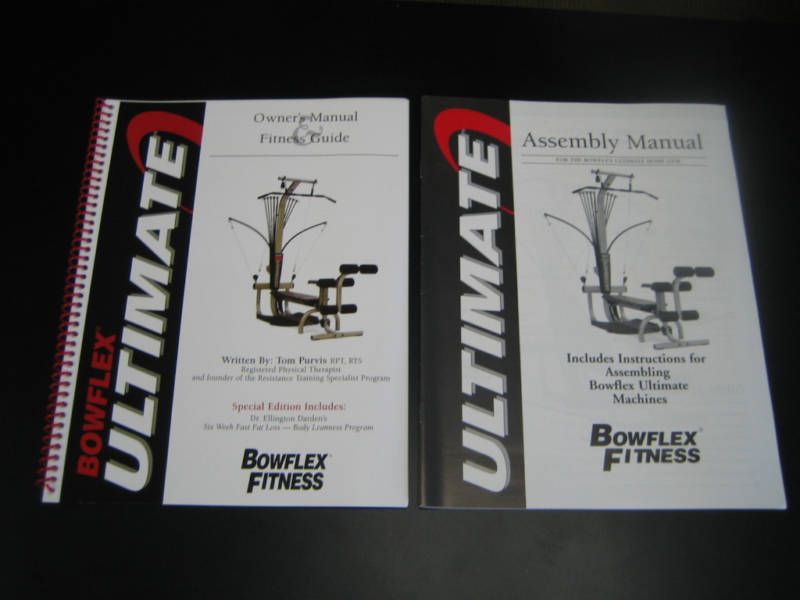 Bowflex Ultimate Owners Assembly Manuals