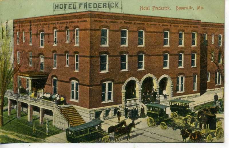 Boonville Missouri Hotel Frederick Vintage Postcard 10