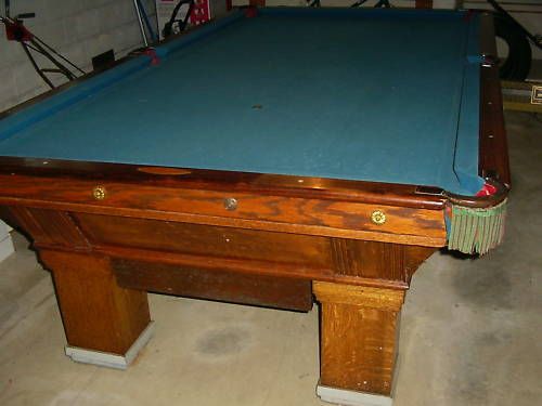 Wagner Adler Co New York 9 Billiard Table