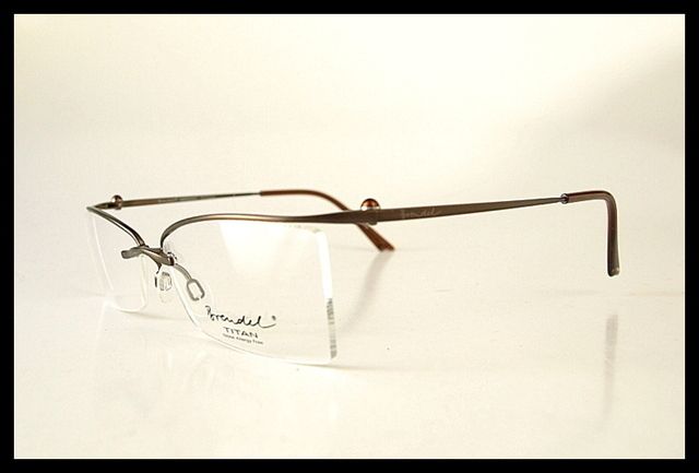 New BRENDEL TITAN Brown semi rimless EYEGLASSES Nickel Frames 908713 