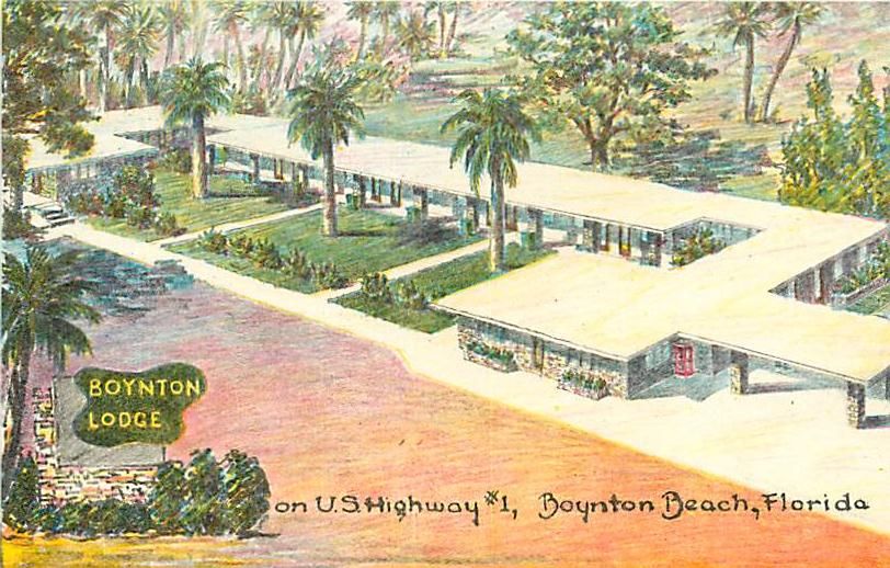 FL Boynton Beach Lodge Birds Eye View Circa 1959 R32151