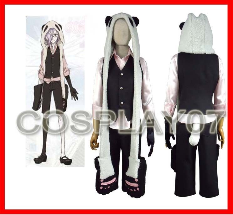 Un Go Inga Brack Panda Plush Cosplay Costume Halloween Custom Made 