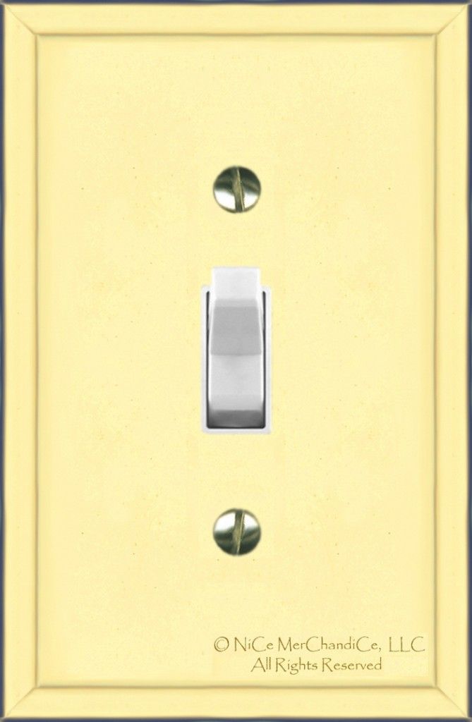 Brainerd Single Toggle Switch Polished Brass Wall Plate