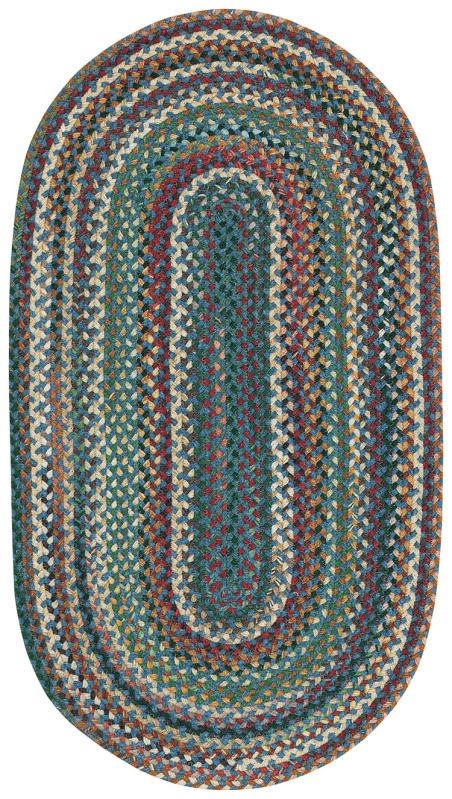   Forest (online name) braided rugs are made in a sturdy wool blend