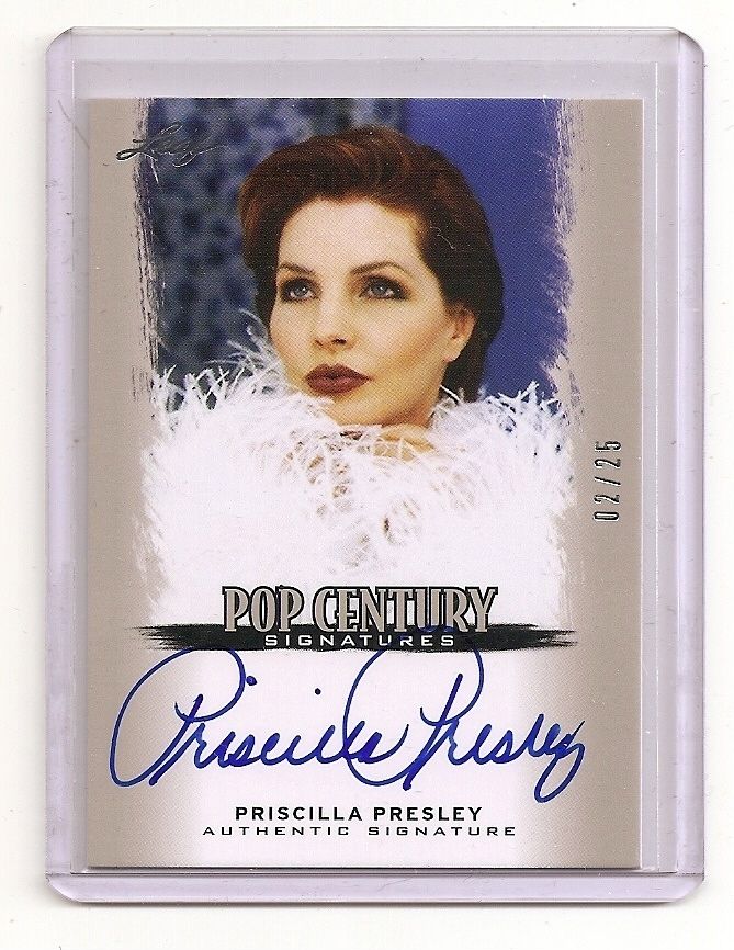 2012 Leaf Pop Century Priscilla Presley SP Autograph 25 on Card Auto 