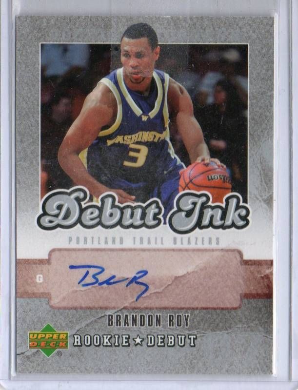  06 07 Brandon Roy UD Debut Ink Auto RC Di BR