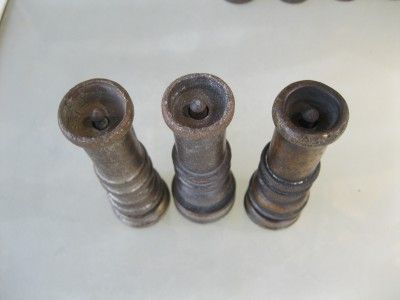 11 vintage brass hose nozzles garden tools