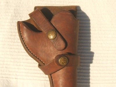 Vtg Brauer Bros St Louis Slim Jim Style Leather Holster Very Very Nice 