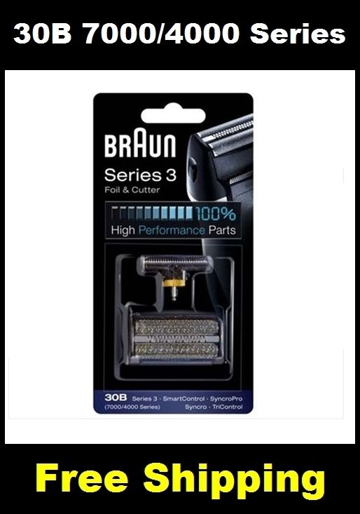 BRAUN 7000 4000 Series 30B Series 3 Replacem Foil Cutter Block Free 