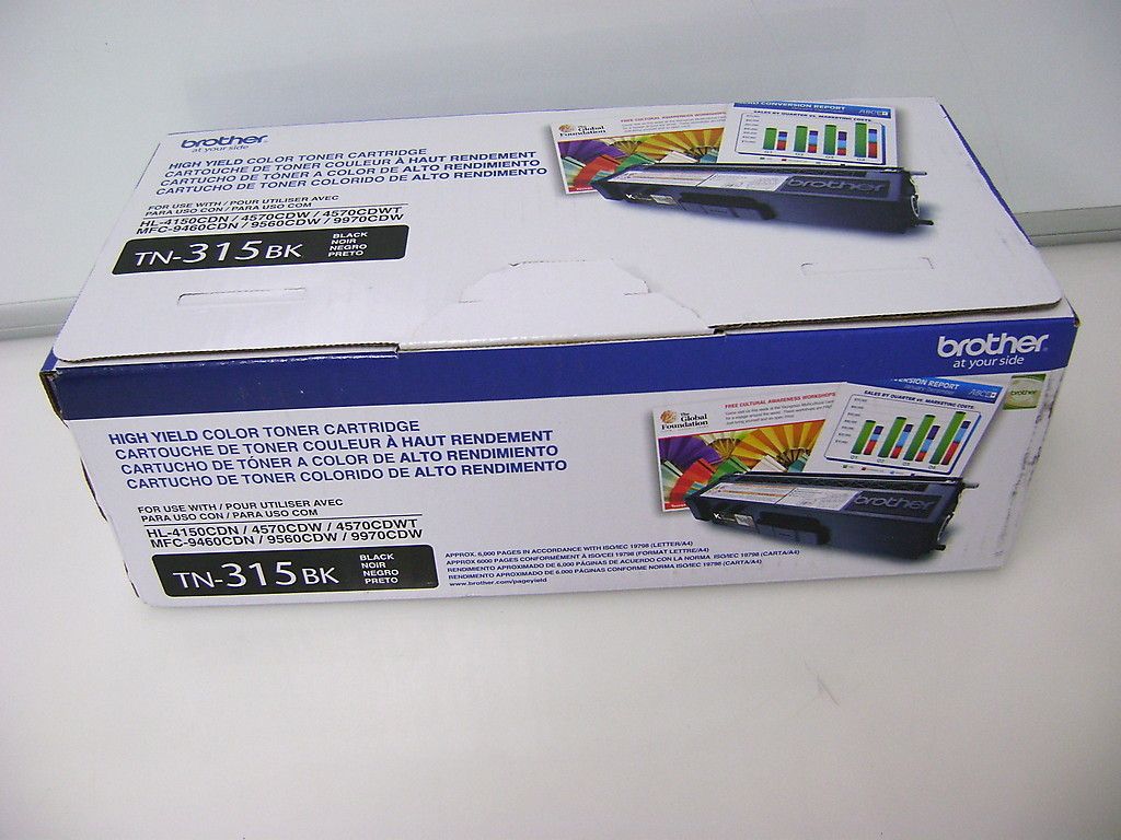 Brother TN 315BK 6 000 Page Black Toner HL 4150CDN MFC 9970cdw