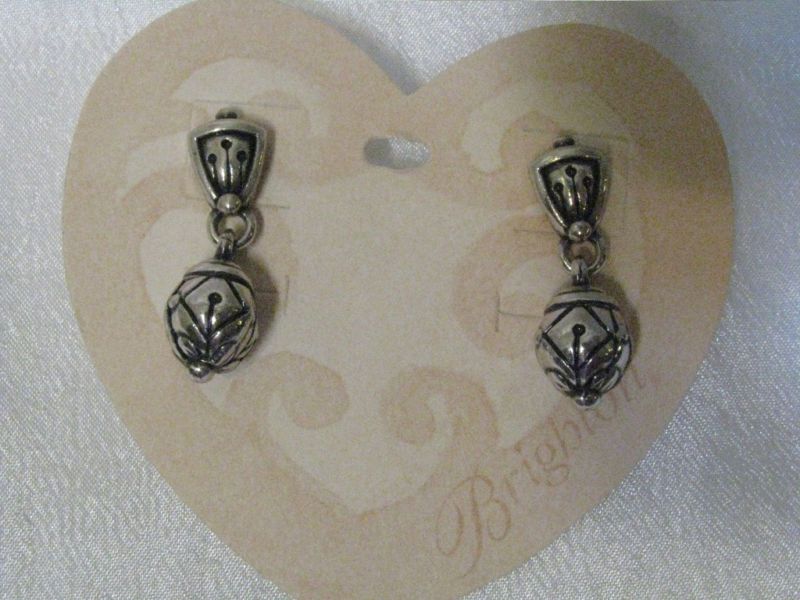 NWT BRIGHTON~ SILVER BREA ART DECO POST EARRINGS