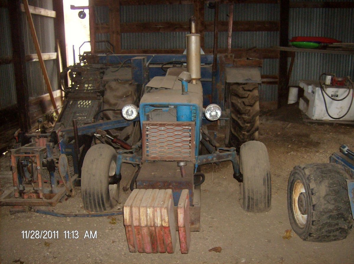 1970s Ford 3000 w Brouwer SOD Harvester Attachment